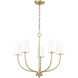Kandor 5 Light 26 inch Vintage Brass Chandelier Ceiling Light